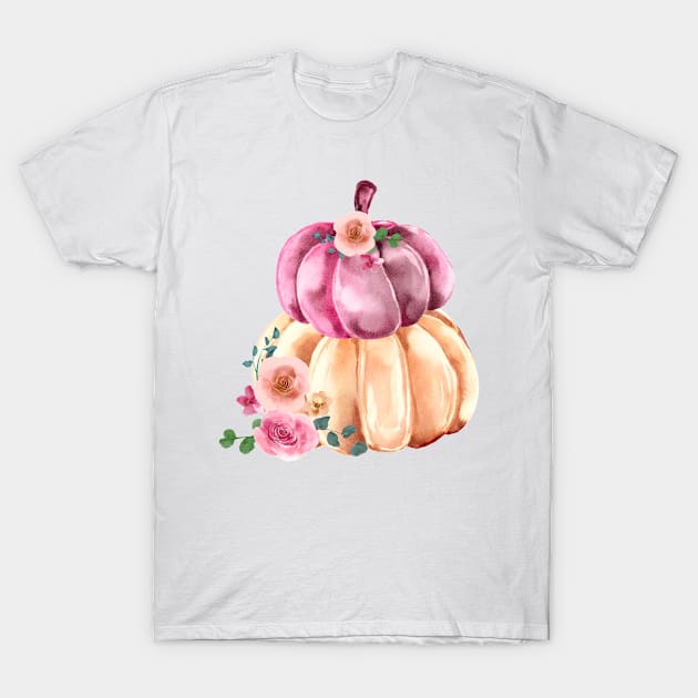 Pumpkin Design T-Shirt by MaxArtStudios